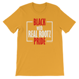 "Black Pride" Men's T-Shirt (Red and White Lettering)