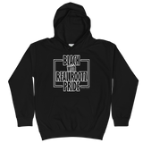 "Black Pride" Youth Hoodie (Black and White Lettering)