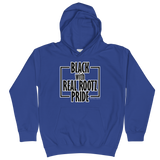 "Black Pride" Youth Hoodie (Black and White Lettering)