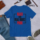 "Black Pride" Women's T-Shirt (Black and Red Lettering)