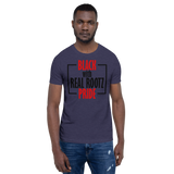 "Black Pride" Men's T-Shirt (Red and Black Lettering)