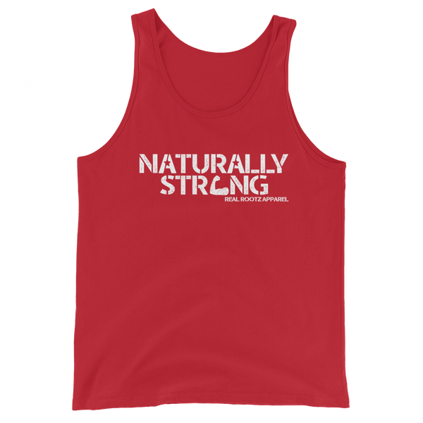 "Naturally Stong" Tank Top (White Lettering)