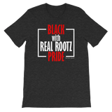 "Black Pride" Women's T-Shirt (Red and White Lettering)
