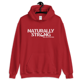 "Naturally Strong" Unisex Hoodie (White Lettering)
