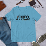 Clippers & A Comb T-shirt (Black Lettering)