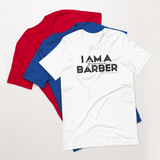 I Am A Female Barber T-shirt (Black Lettering)